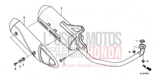 SILENCIEUX D'ECHAPPEMENT NSC110MPDE de 2014
